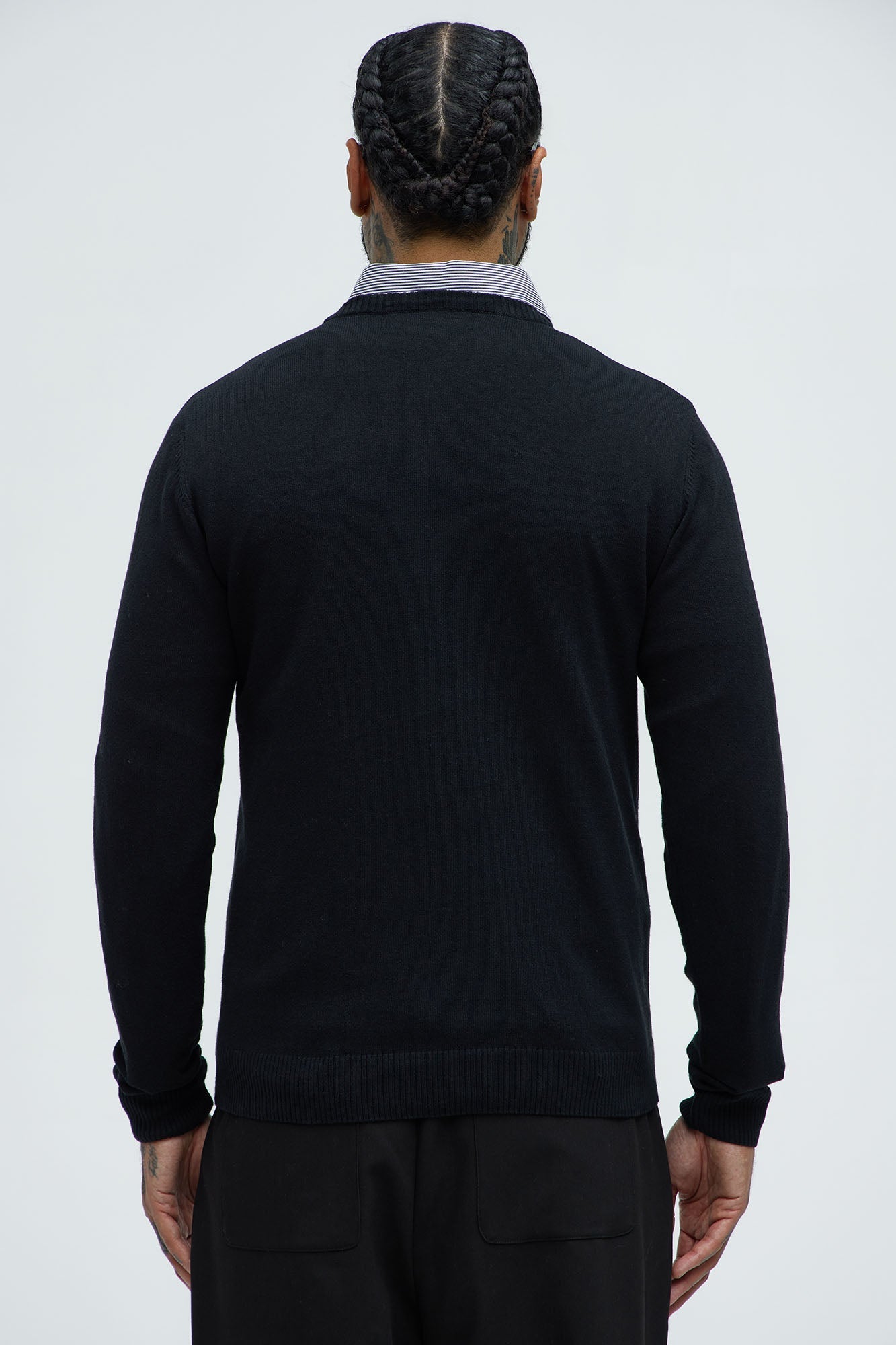 Cozy and Cool Crewneck Sweater - Black