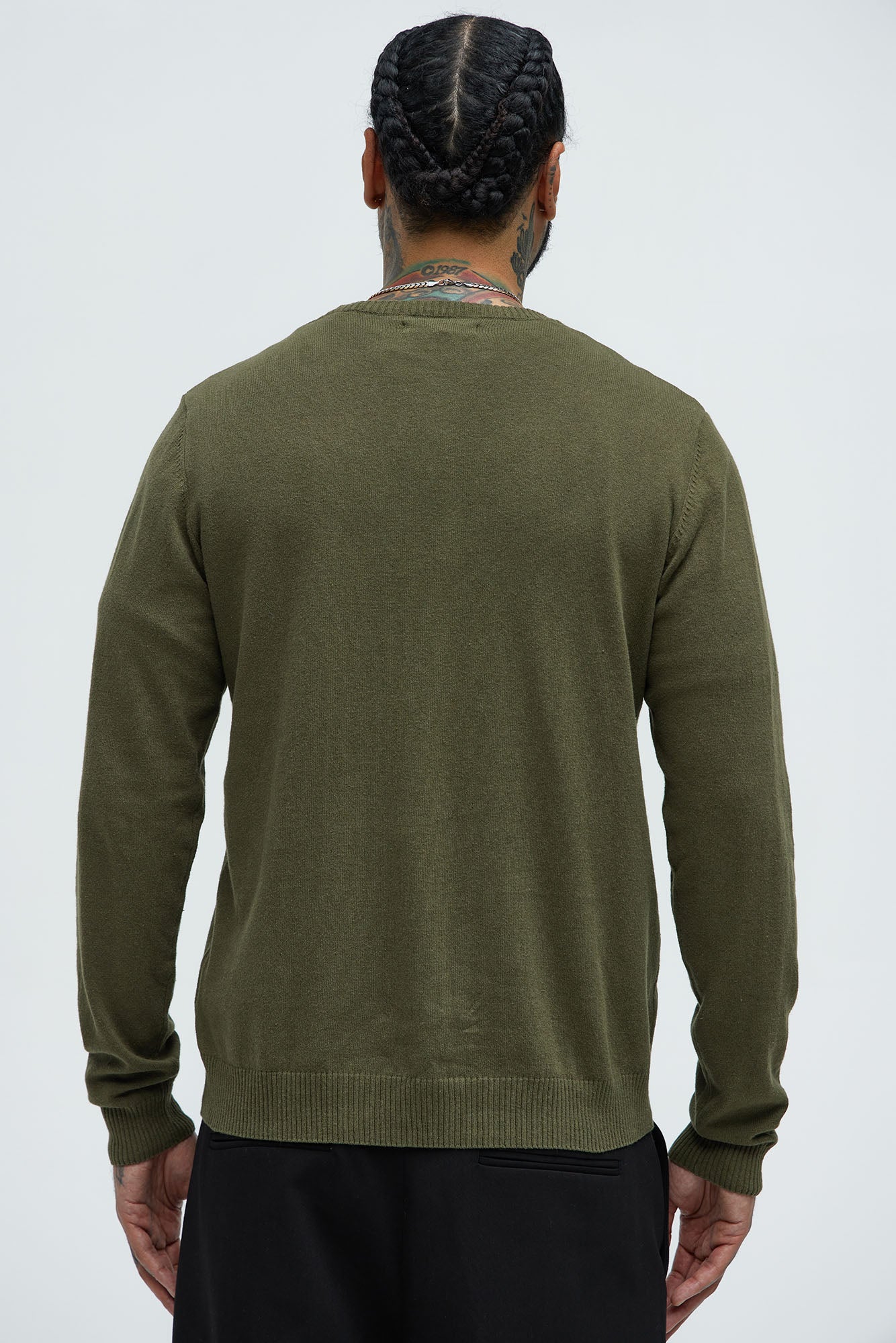 Cozy and Cool Crewneck Sweater - Olive