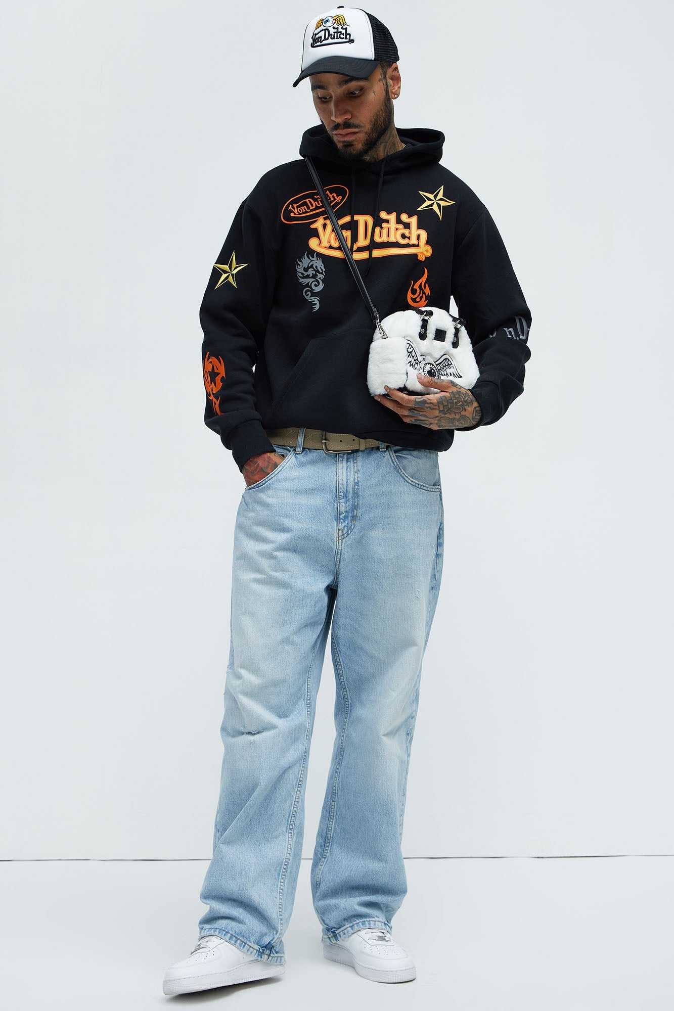 Von Dutch Star Hoodie - Black