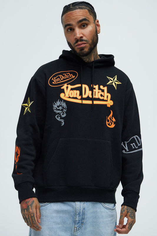 Von Dutch Star Hoodie - Black