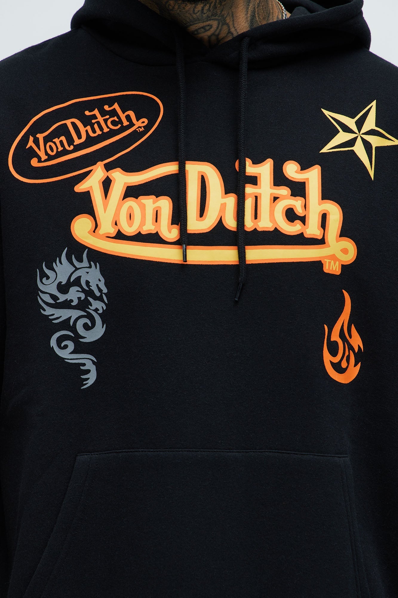 Von Dutch Star Hoodie - Black