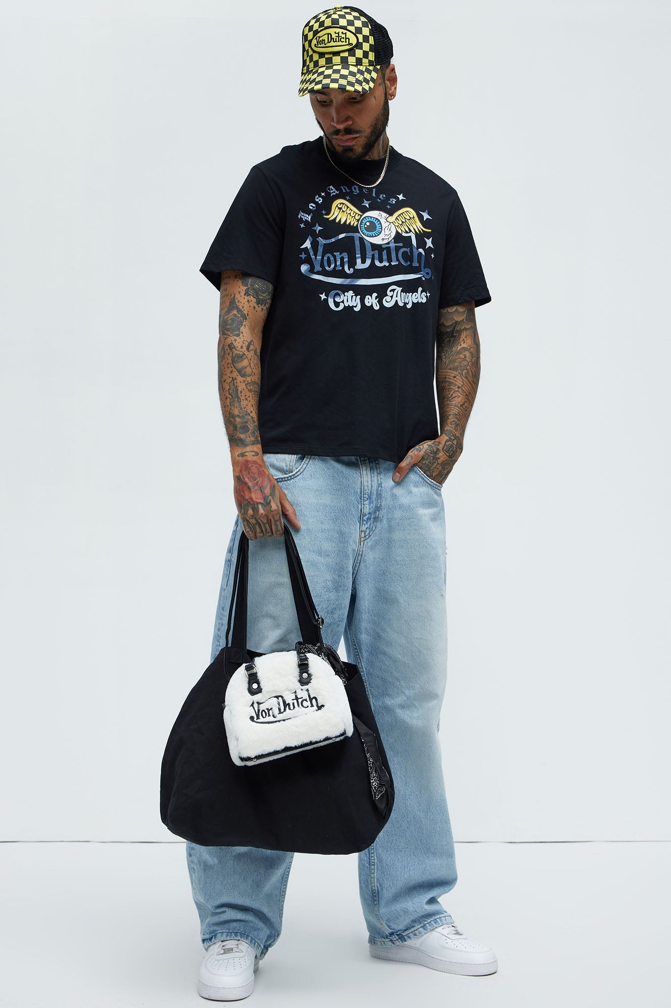 Von Dutch City Of Angels Short Sleeve Tee - Black