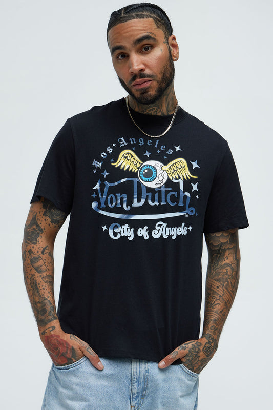 Von Dutch City Of Angels Short Sleeve Tee - Black