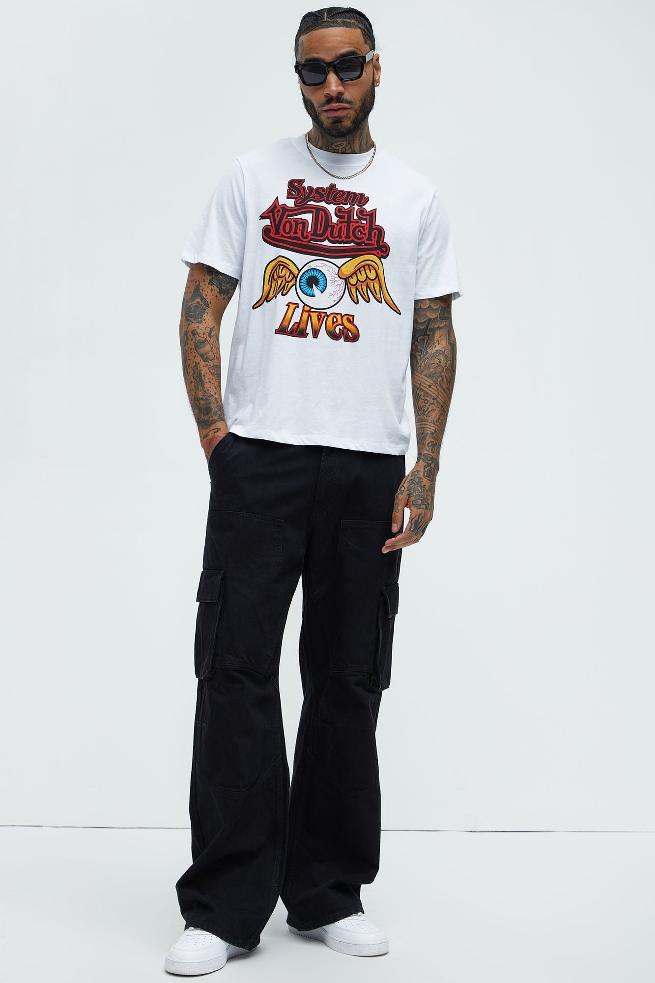 Von Dutch System Lives Short Sleeve Tee - White