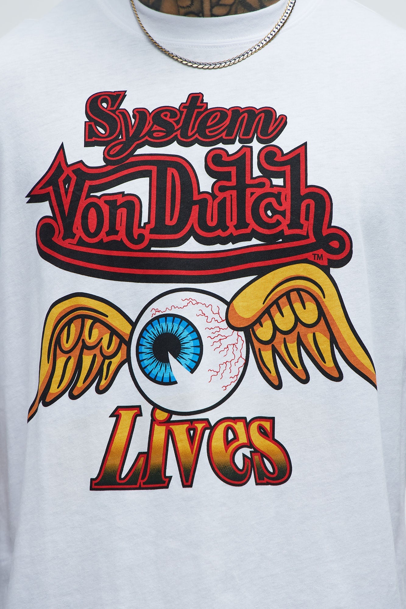 Von Dutch System Lives Short Sleeve Tee - White