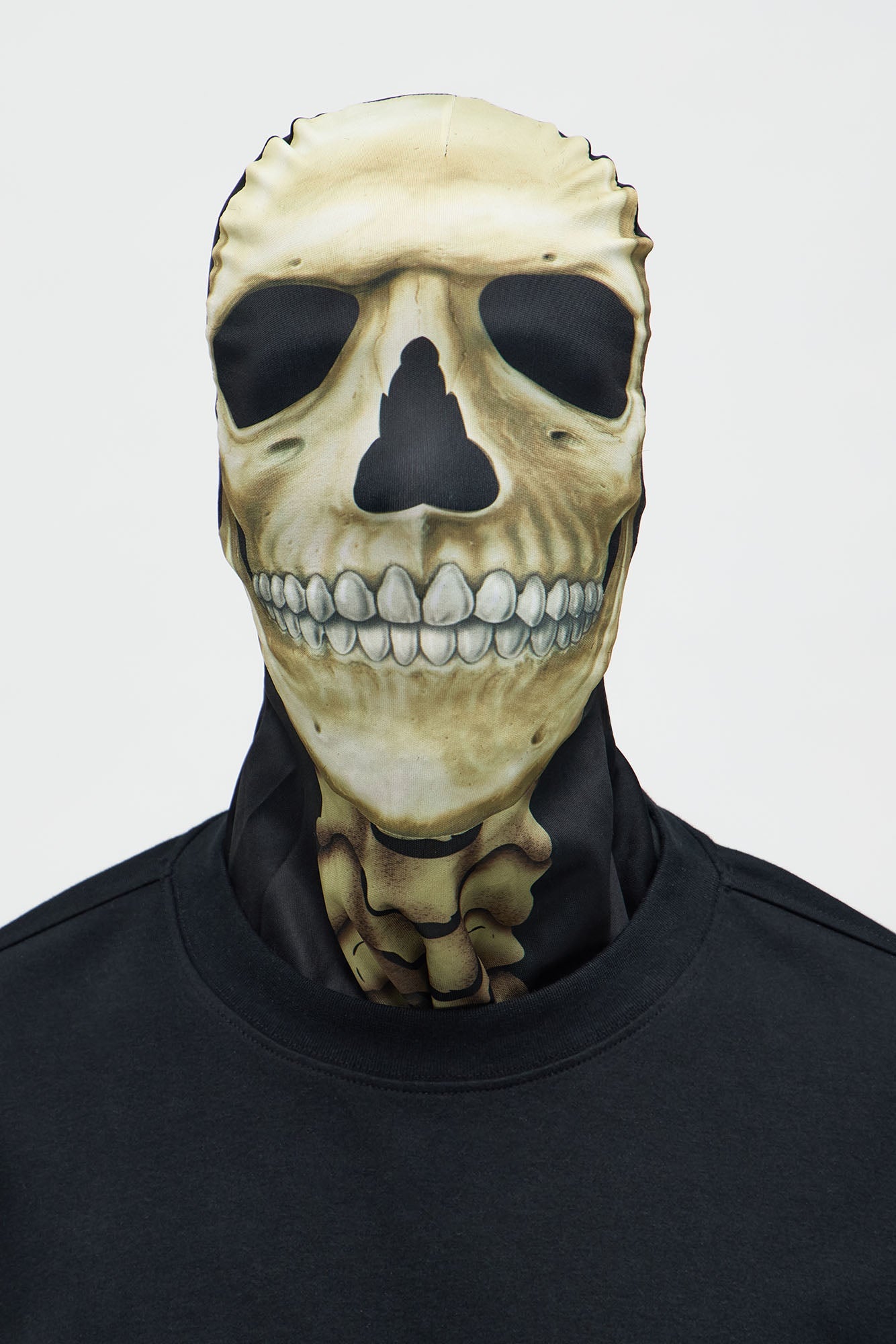 Skull Skin Mask Costume - Off White/combo