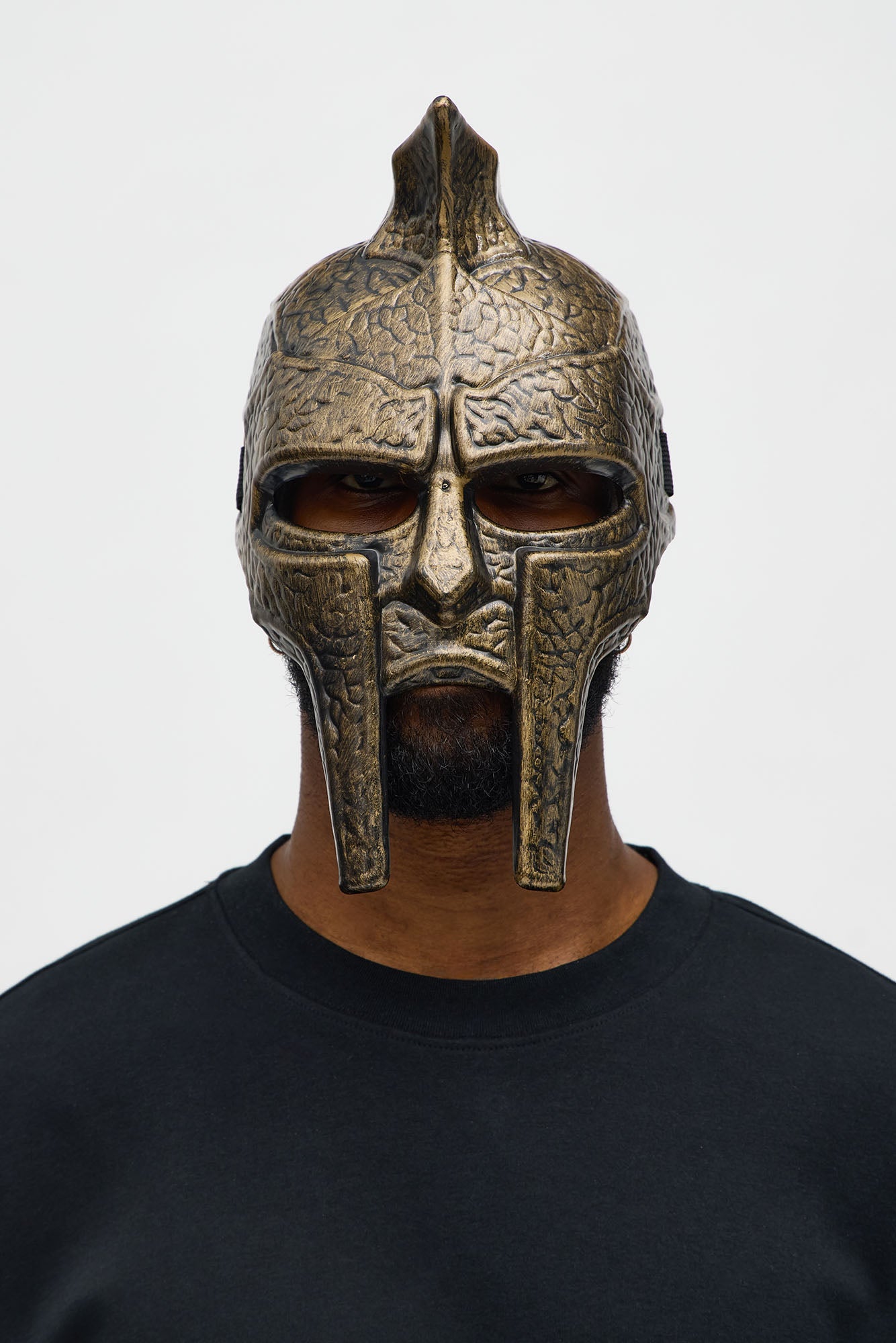 Gladiator Tiger Helmet Costume - Gold