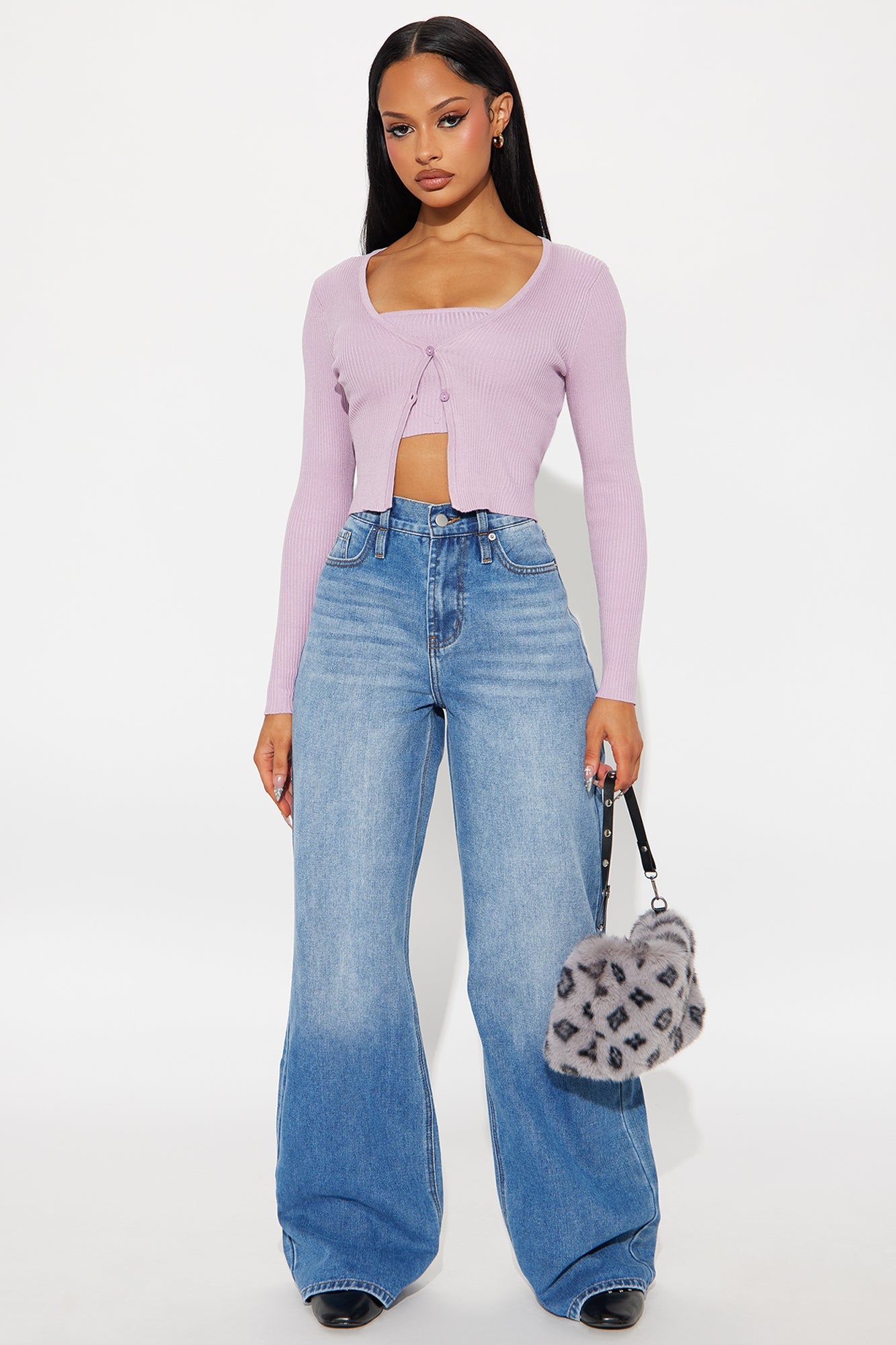 Early Sunsets Sweater Set - Lavender