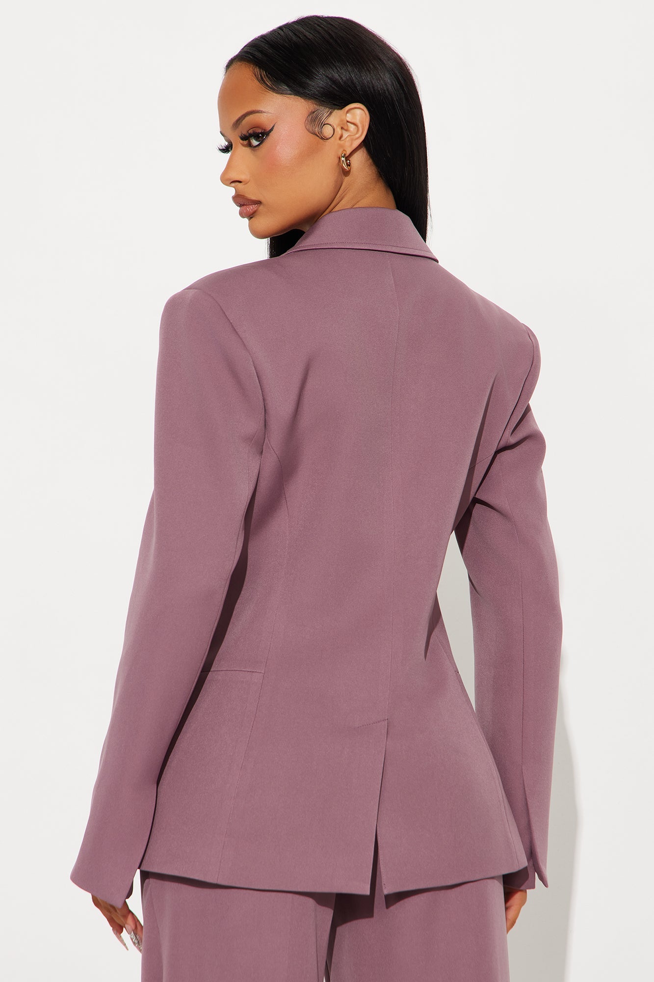 Kendall Hourglass Fitted Blazer - Orchid