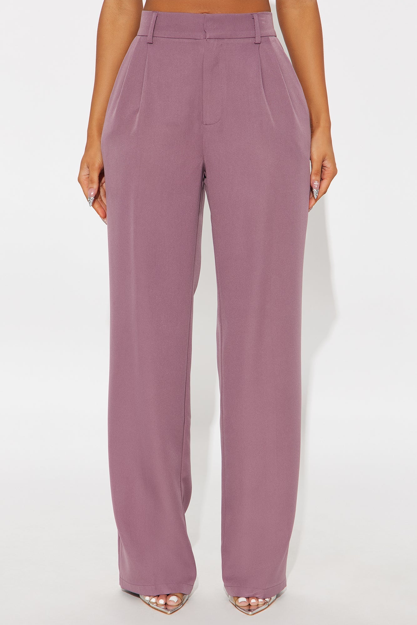 Kendall High Rise Trouser Pant - Orchid