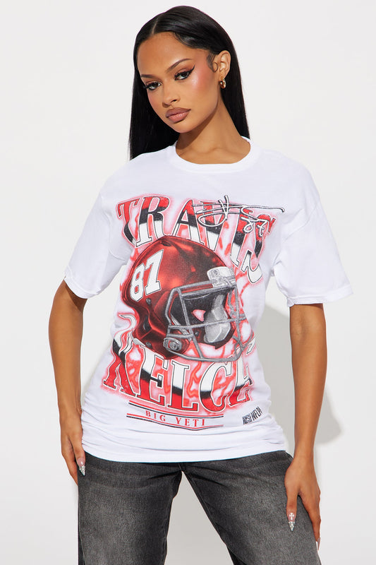 Travis Kelce Big Yeti Tee - White
