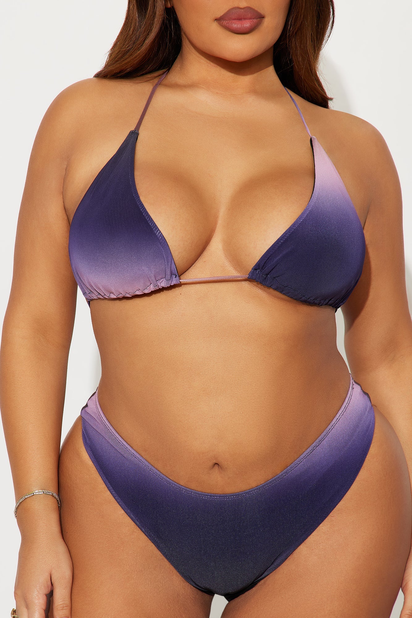 Summers In Tulum Mesh 3 Piece Sunsuit Set - Purple