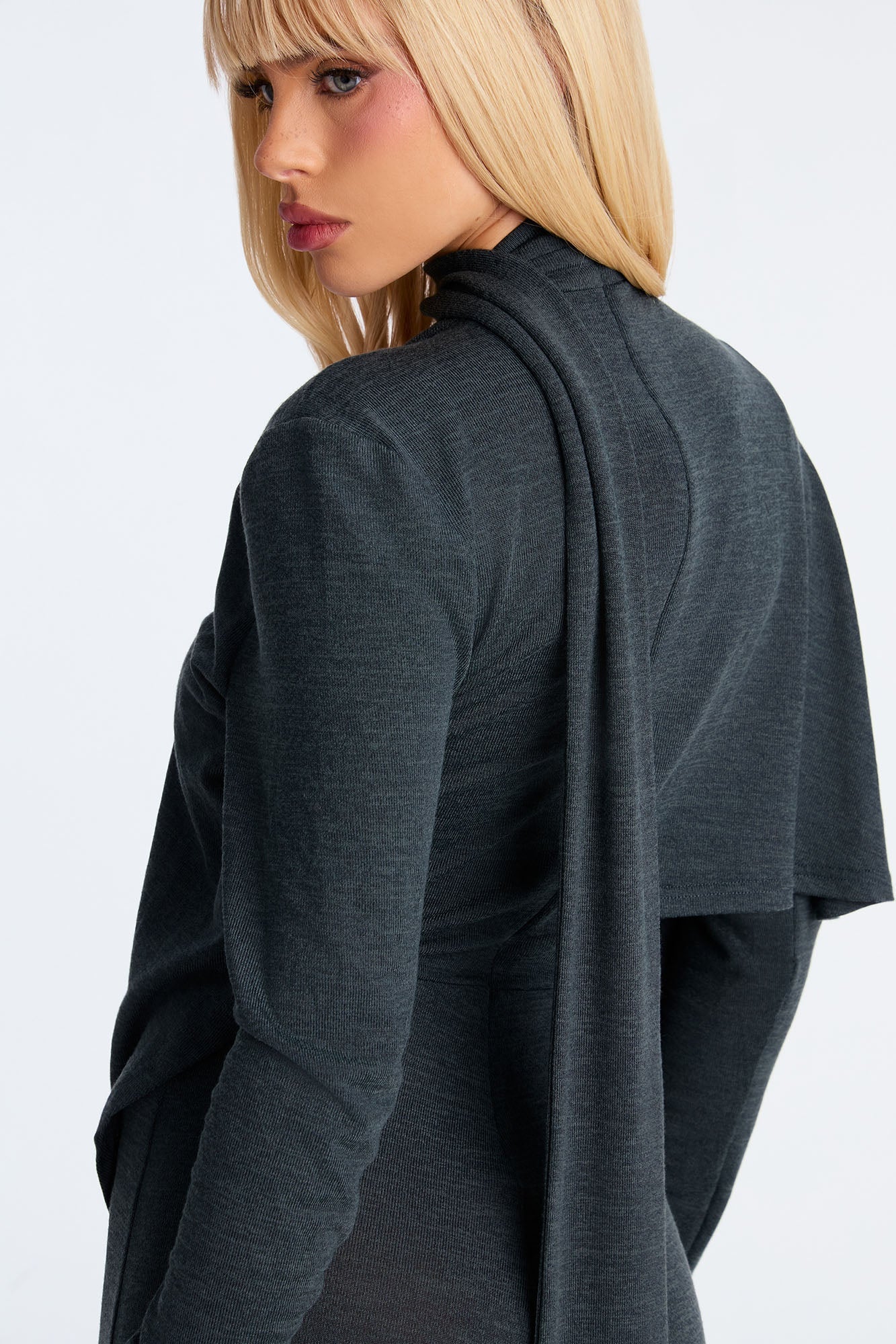 Ariel Long Sleeve Scarf Jumpsuit - Hunter