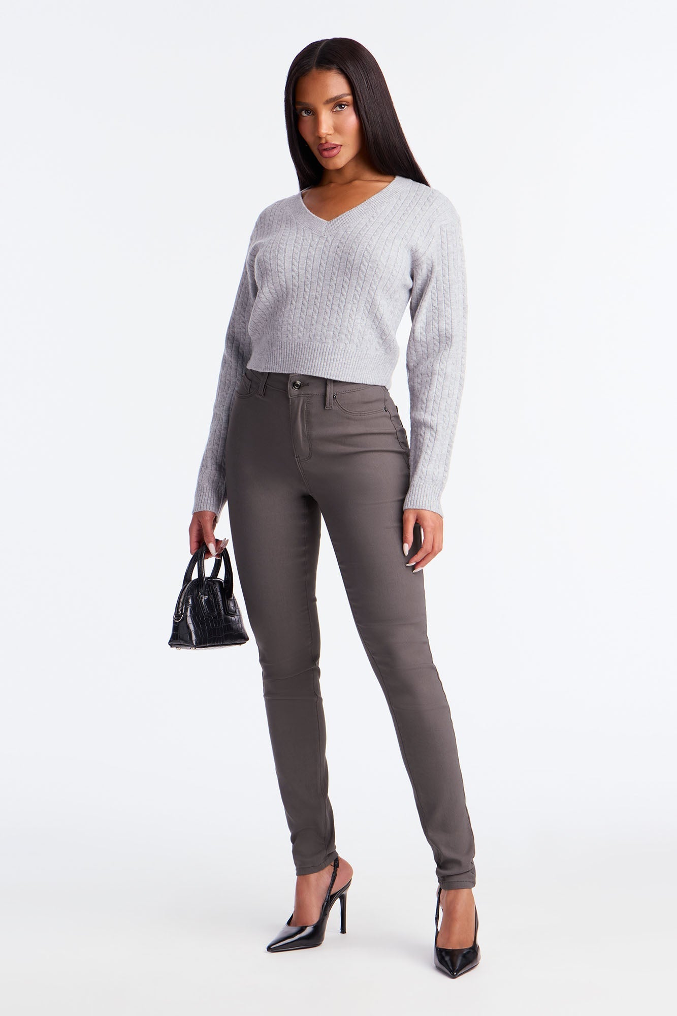 Hyperstretch Skinny Pants - Charcoal