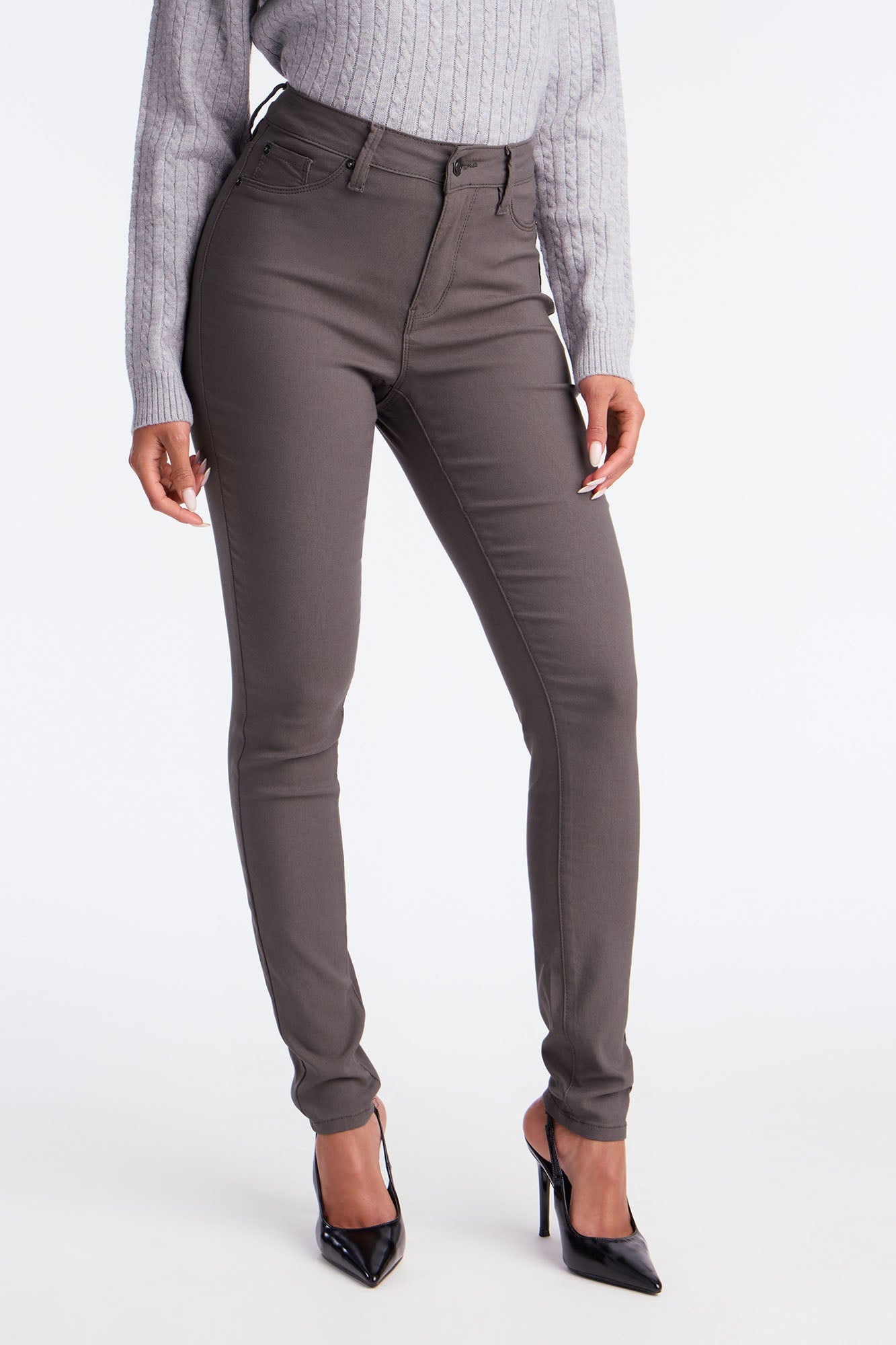 Hyperstretch Skinny Pants - Charcoal
