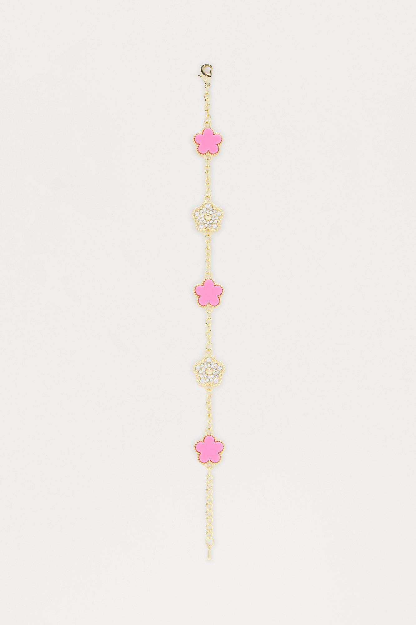 Keep Wishing Bracelet - Gold/Fuchsia