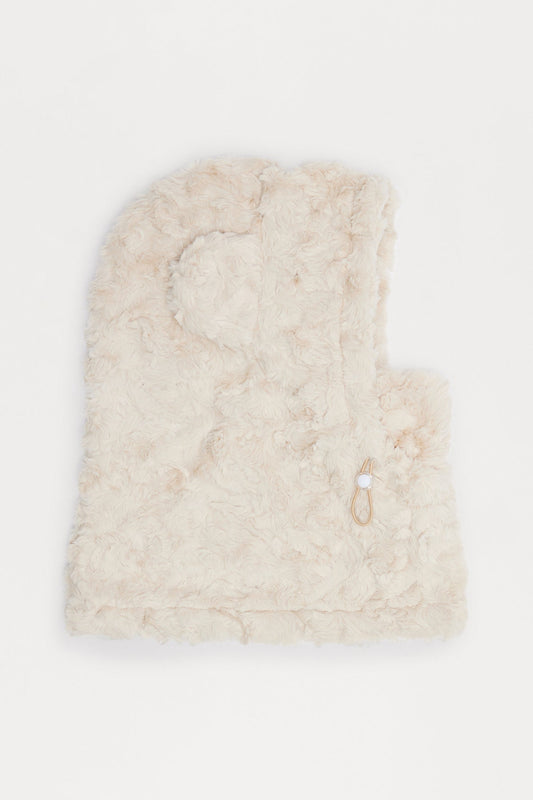Grizzly Mountain Faux Fur Balaclava - Ivory