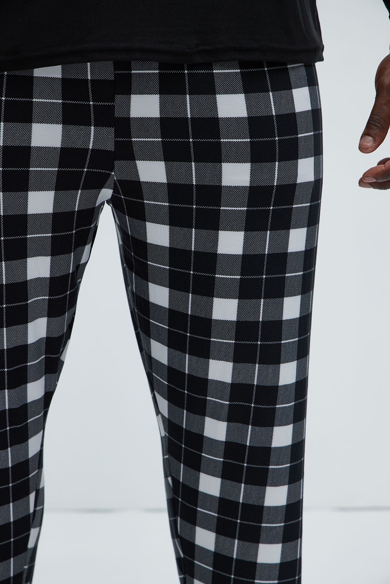 I'm With Naughty Christmas Holiday PJ Set - Black