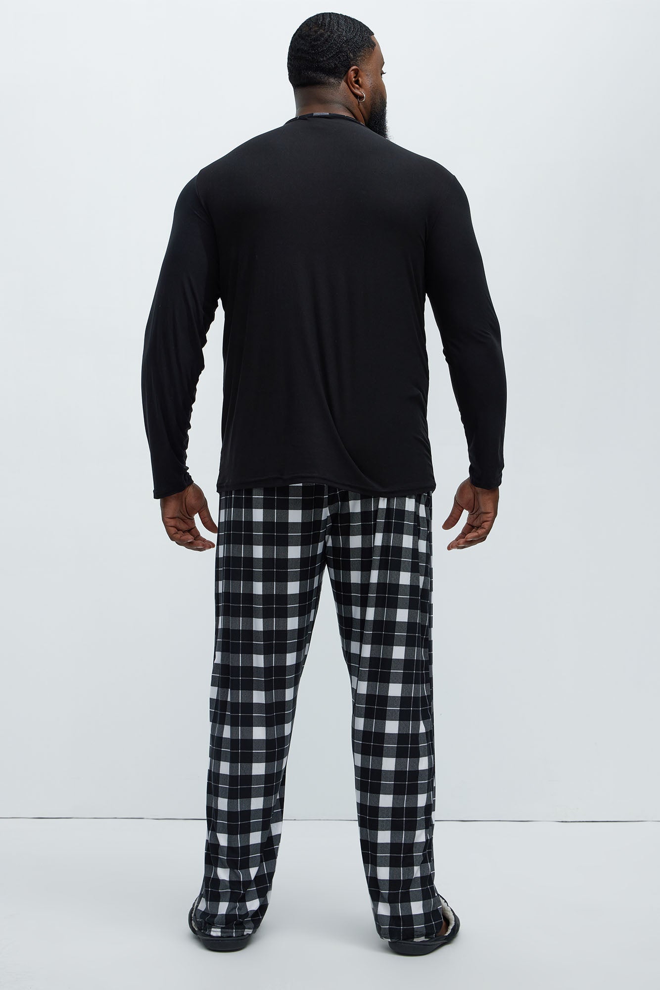 I'm With Naughty Christmas Holiday PJ Set - Black