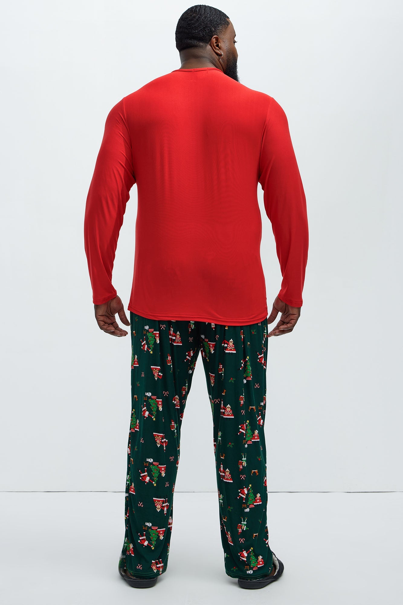 Dear Santa We Tried Holiday PJ Set - Black/combo