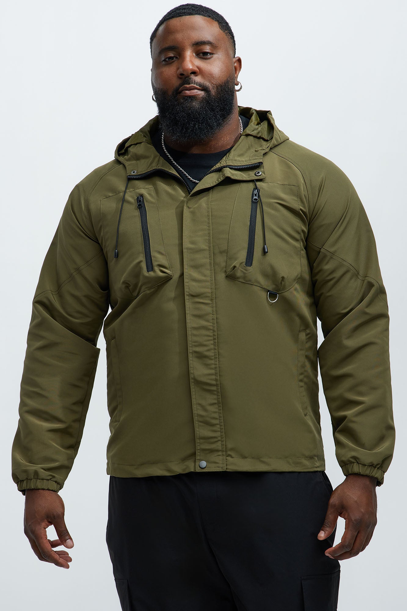 Go Wild Lightweight Anorak Jacket - Olive