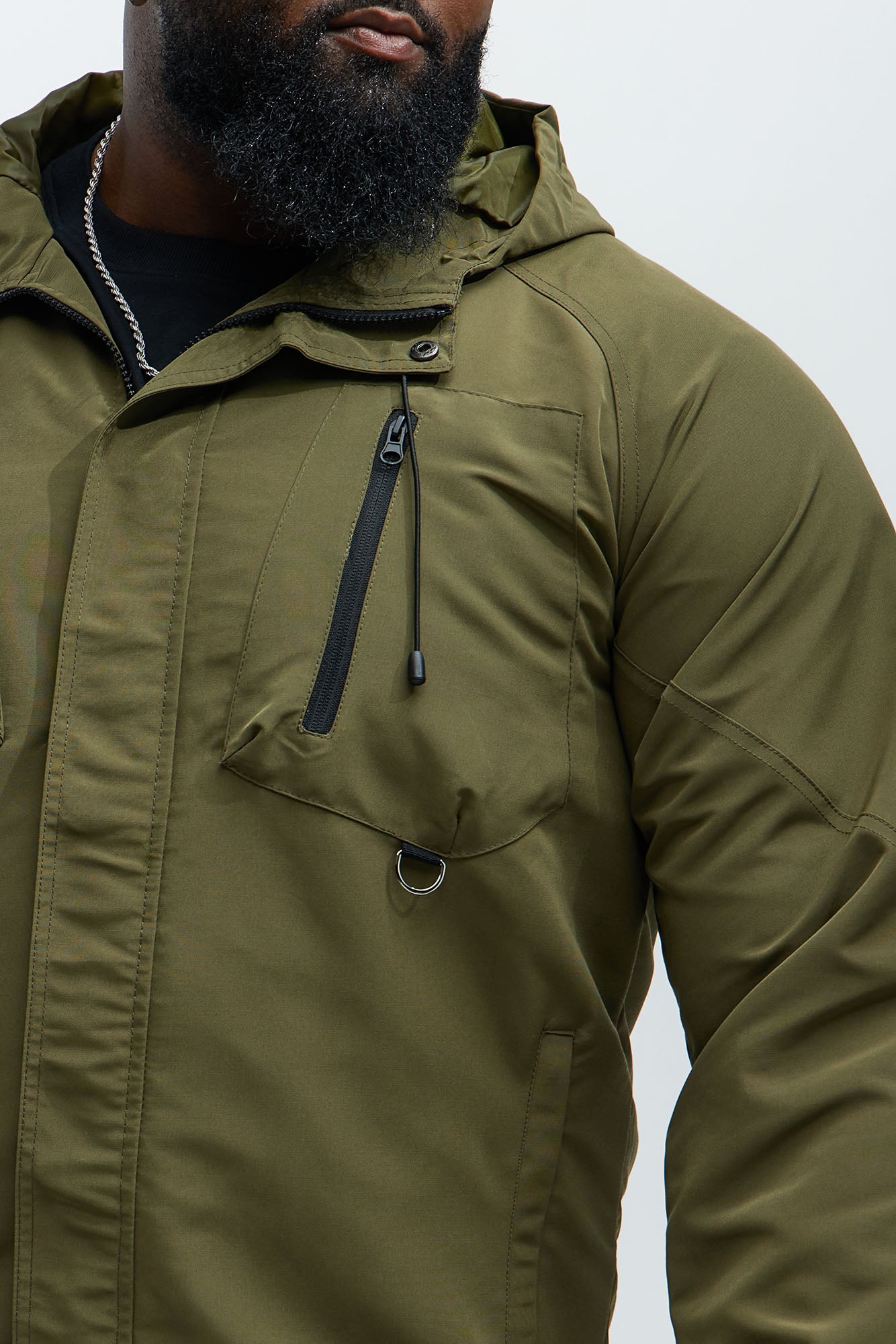 Go Wild Lightweight Anorak Jacket - Olive
