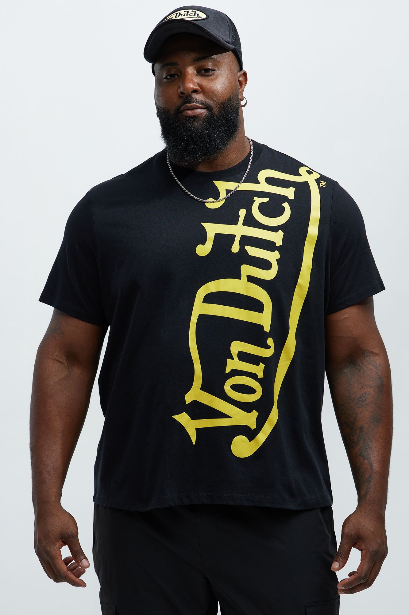 Von Dutch Blasted Short Sleeve Tee - Black/Yellow