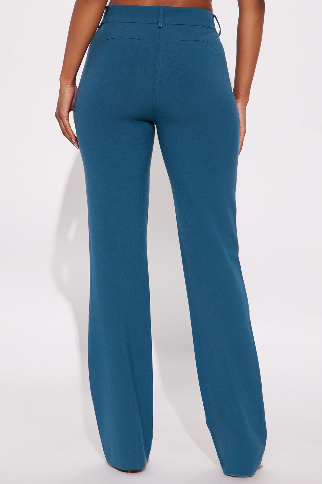 Tasha Dressy High Rise Pants - Teal