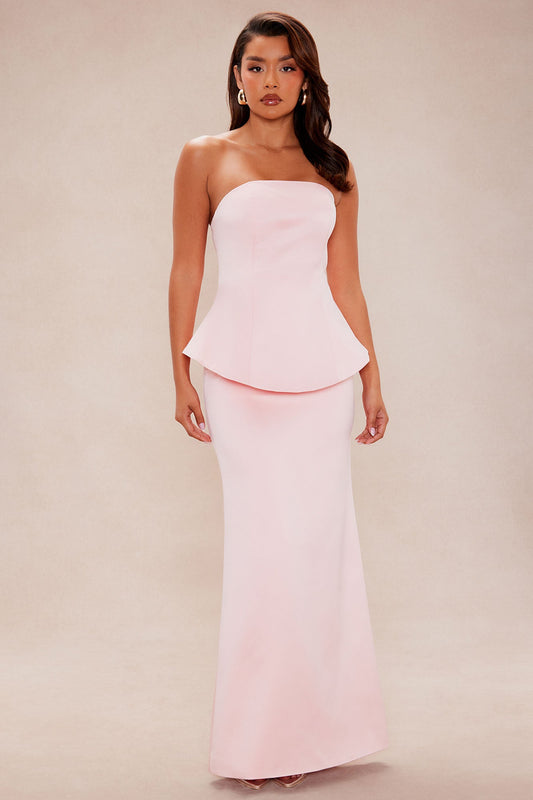 Kenny Satin Gown - Pink