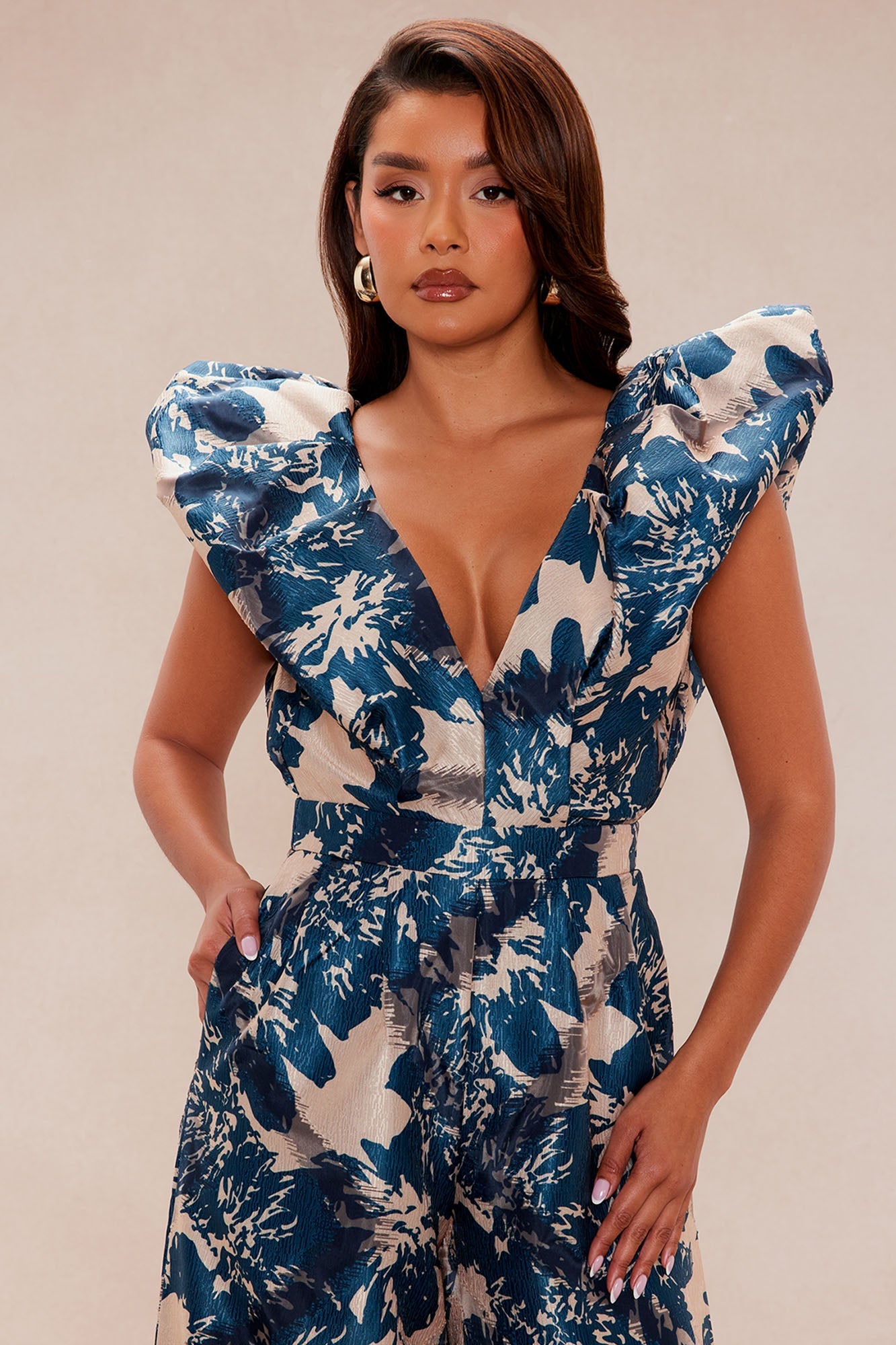 Karmina Jumpsuit - Navy/combo