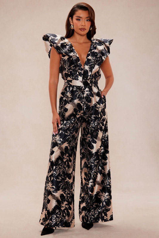 Karmina Jumpsuit - Black/combo