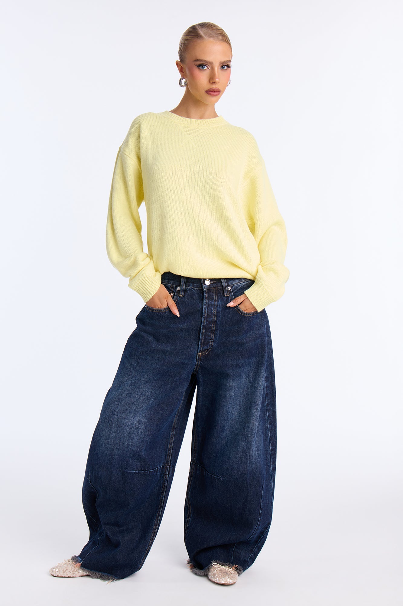 The Cozy Days Pullover Sweater - Butter Yellow