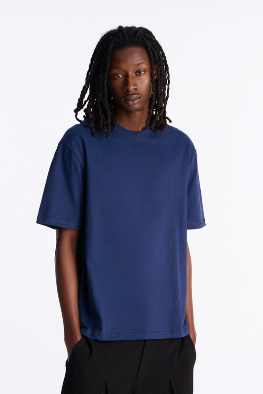 Relaxed Premium Midweight Tee - Navy
