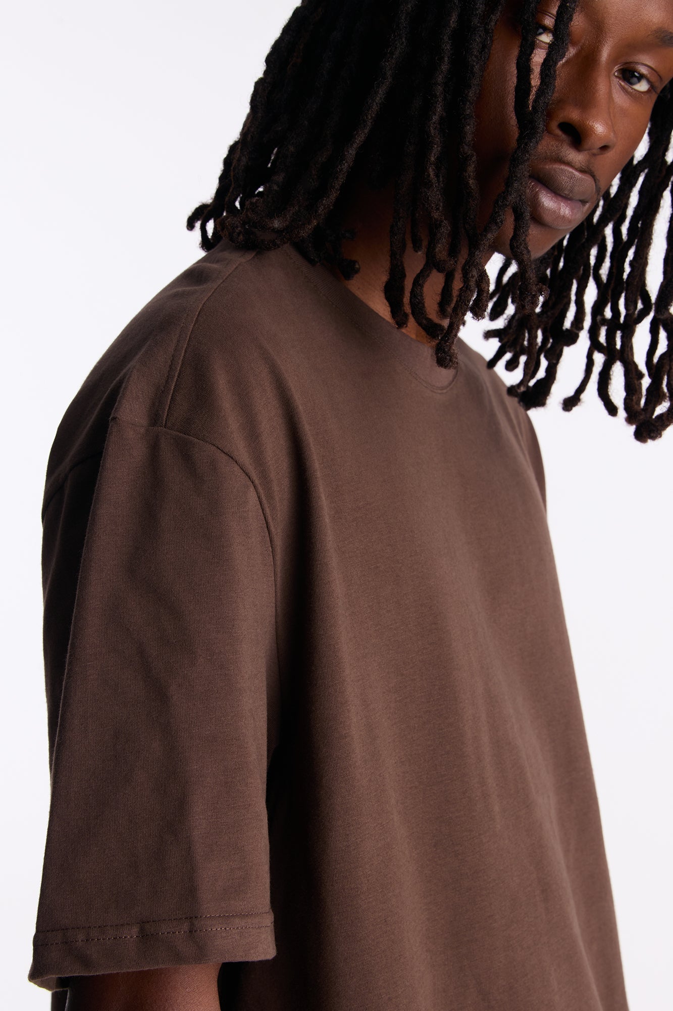 Relaxed Premium Midweight Tee - Brown