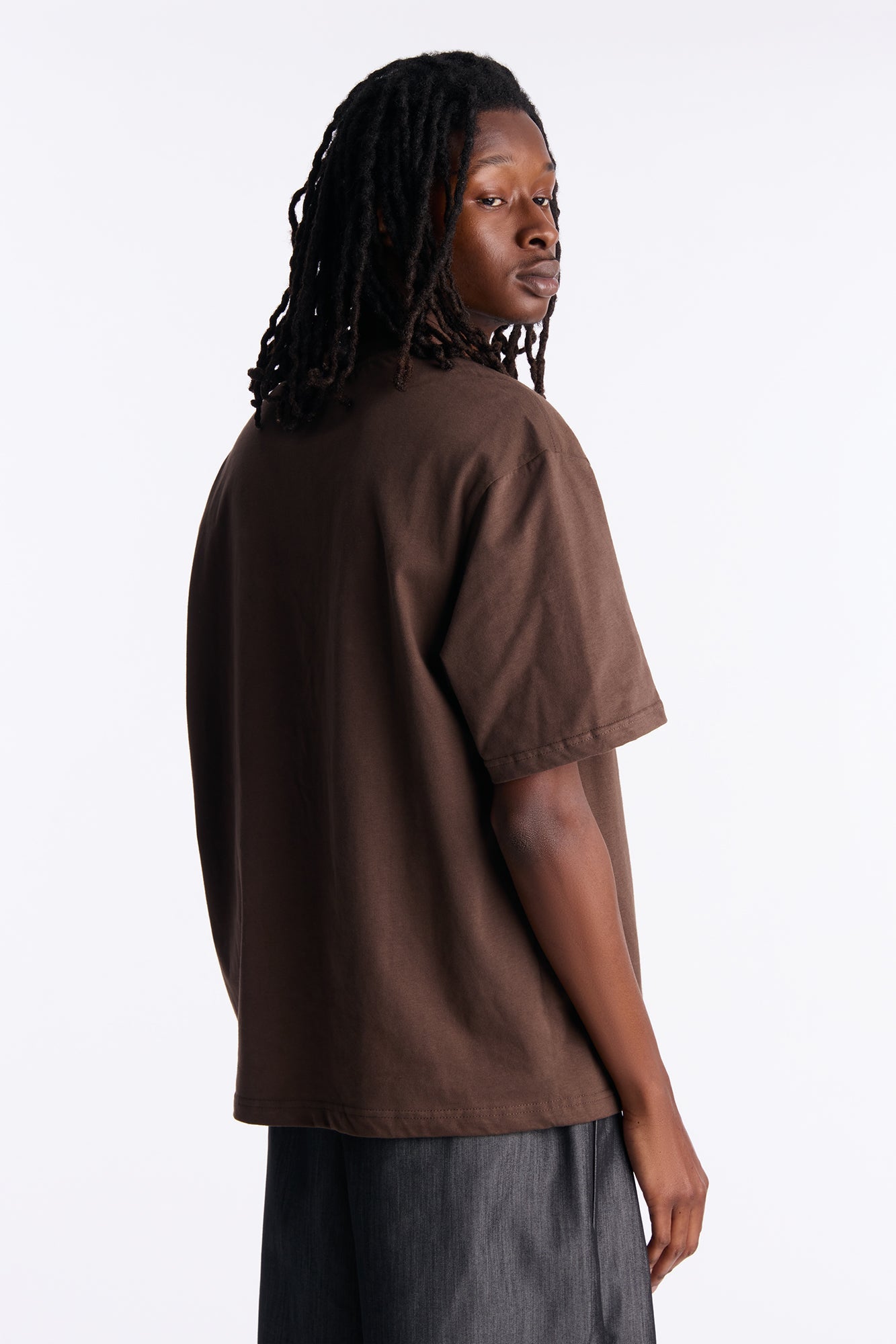 Relaxed Premium Midweight Tee - Brown