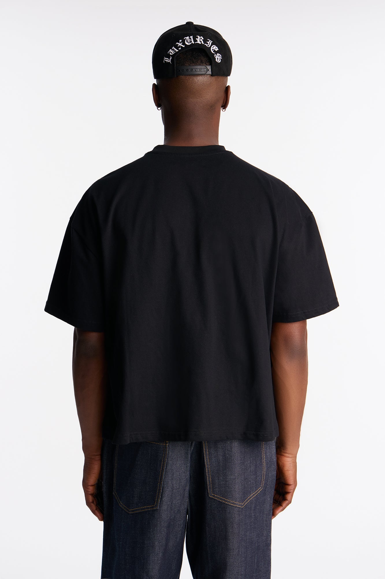 Boxy Premium Midweight Tee - Black