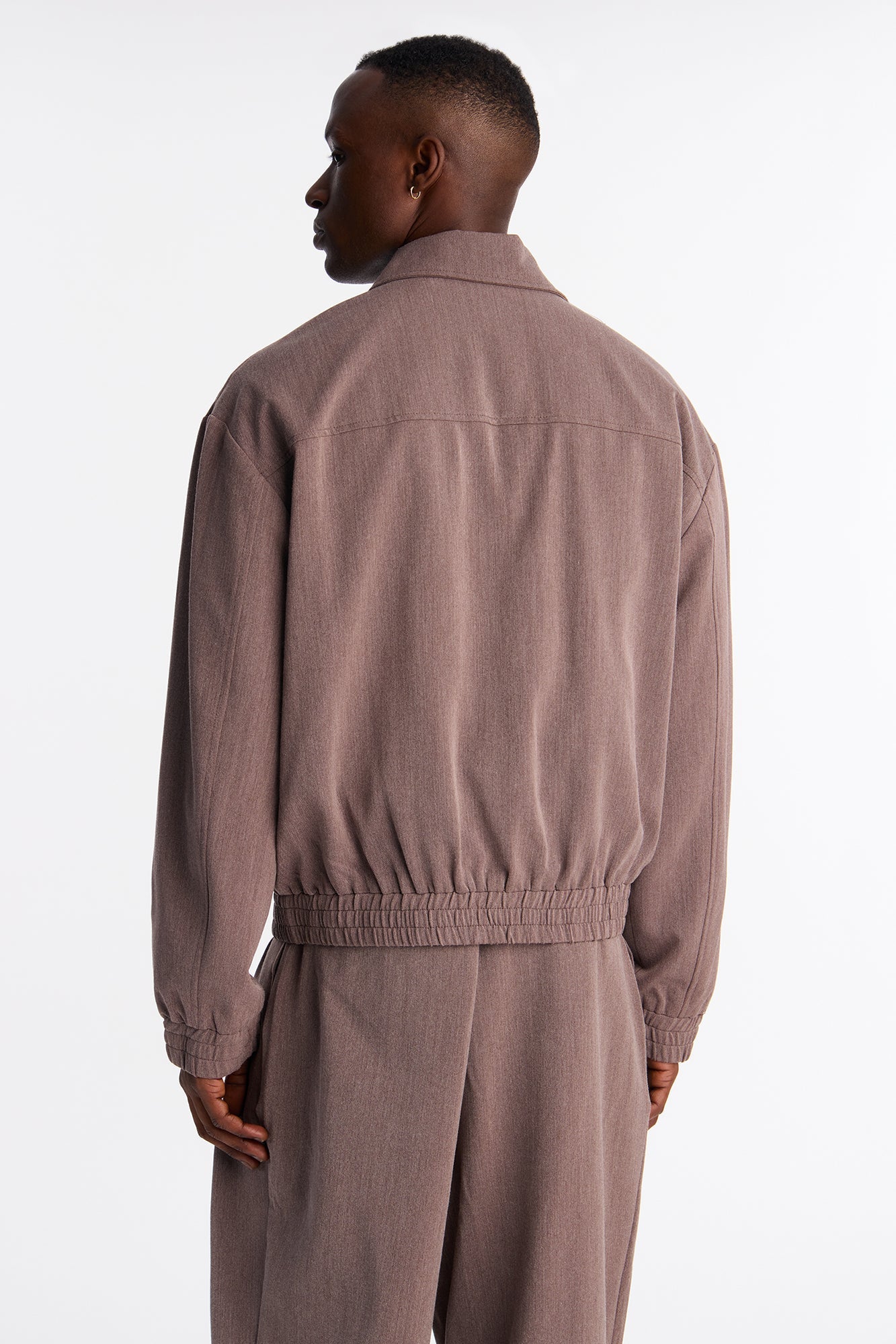 Relaxed Upper East Side Zip Jacket - Brown