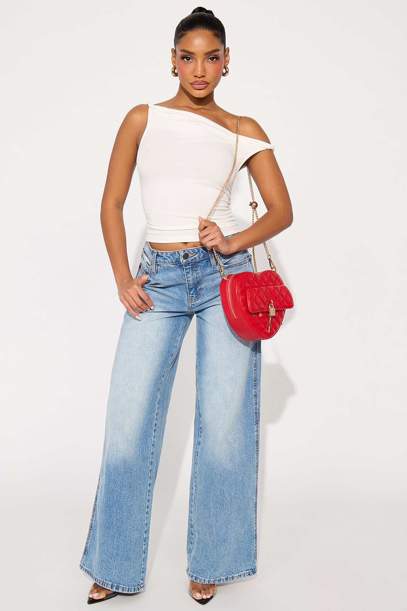 Key To My Heart Crossbody Bag - Red