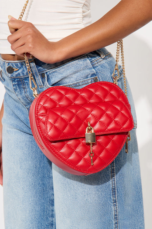 Key To My Heart Crossbody Bag - Red