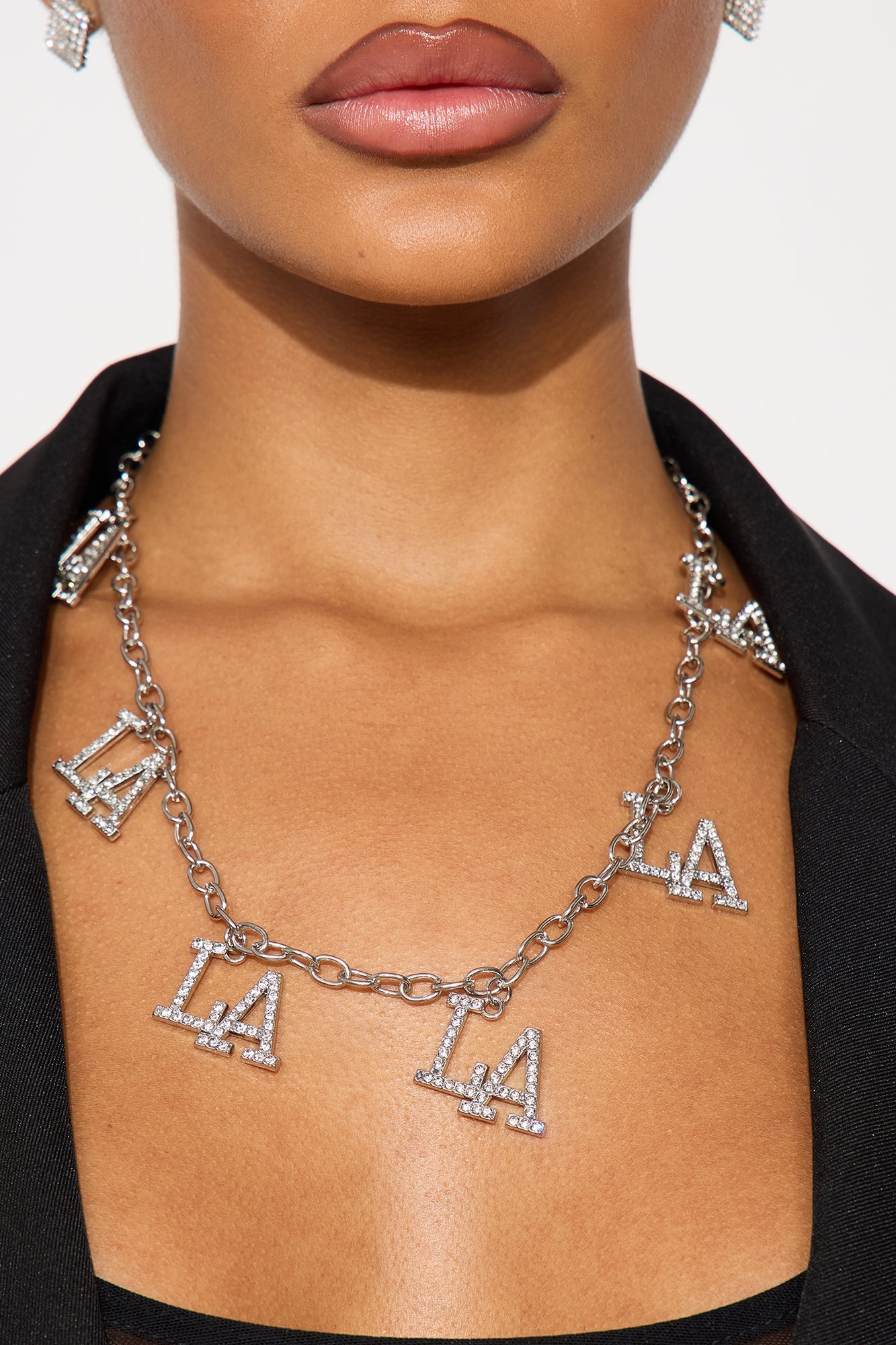 LA Pride Charm Necklace - Silver