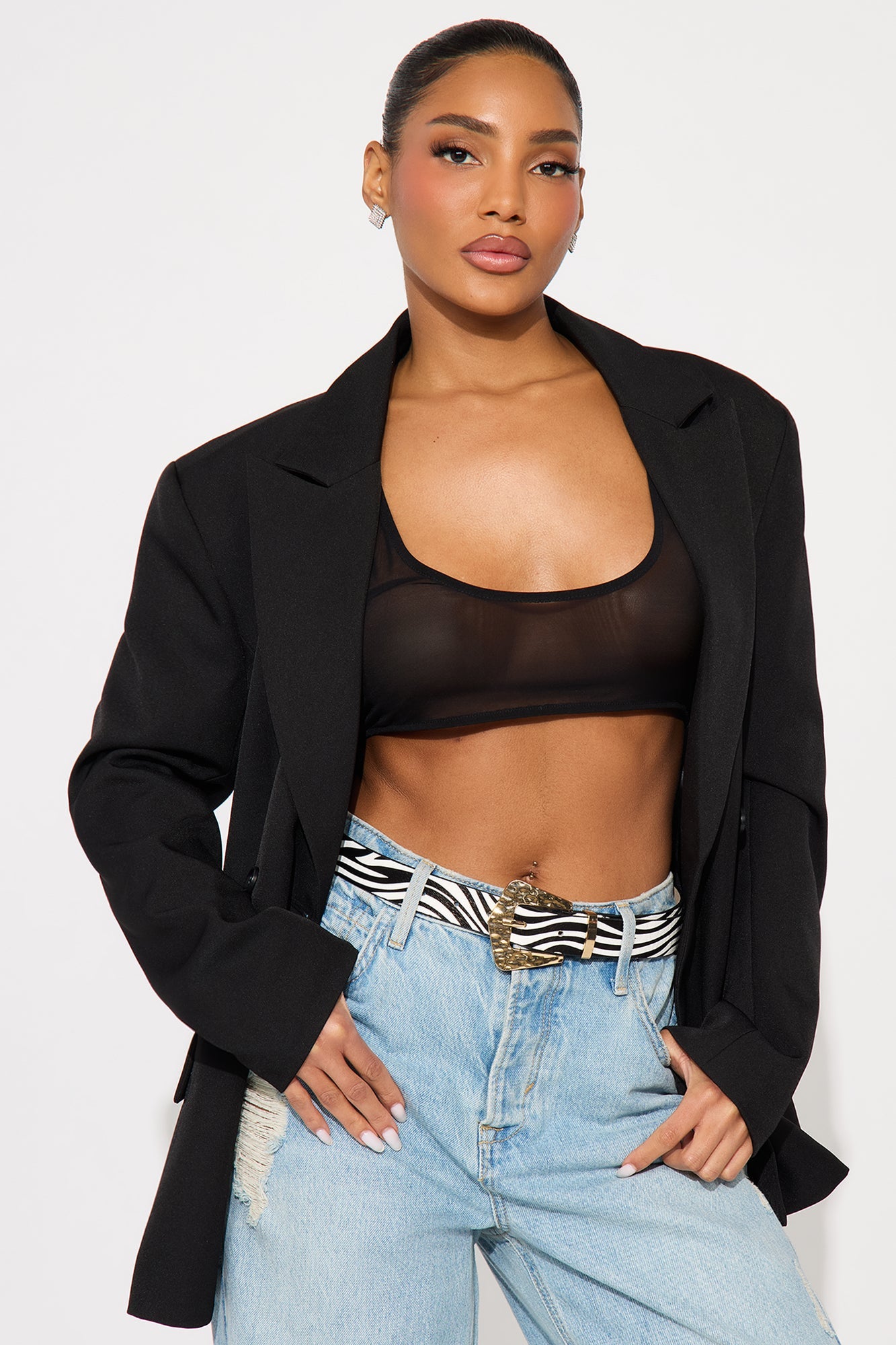 Wild Girl Waist Belt - White/Black