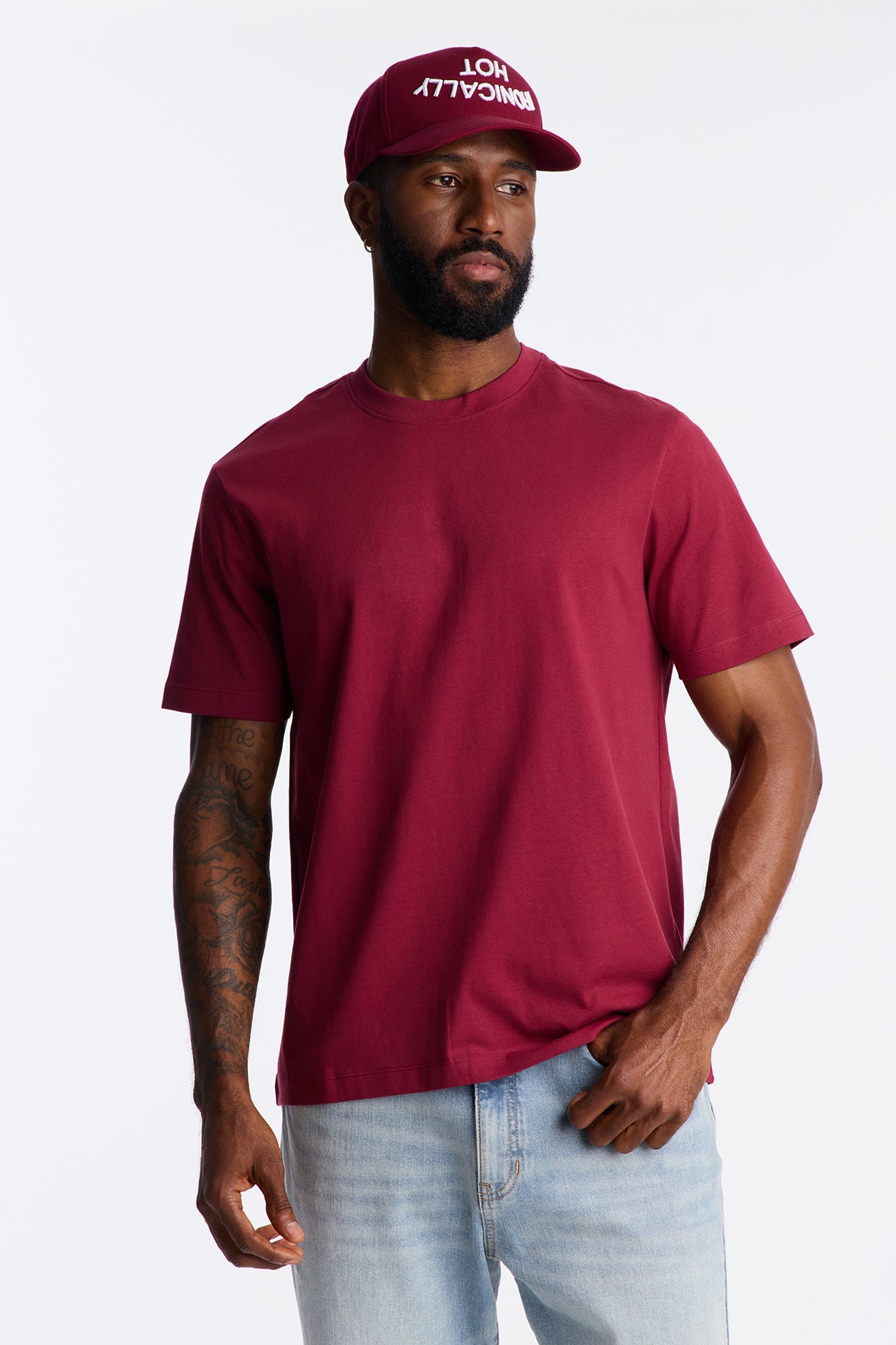 Classic Lightweight Tee - Burgundy