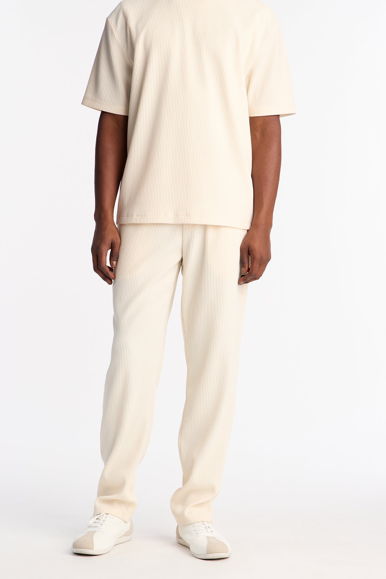 Show Up Slim Slit Pants - Off White