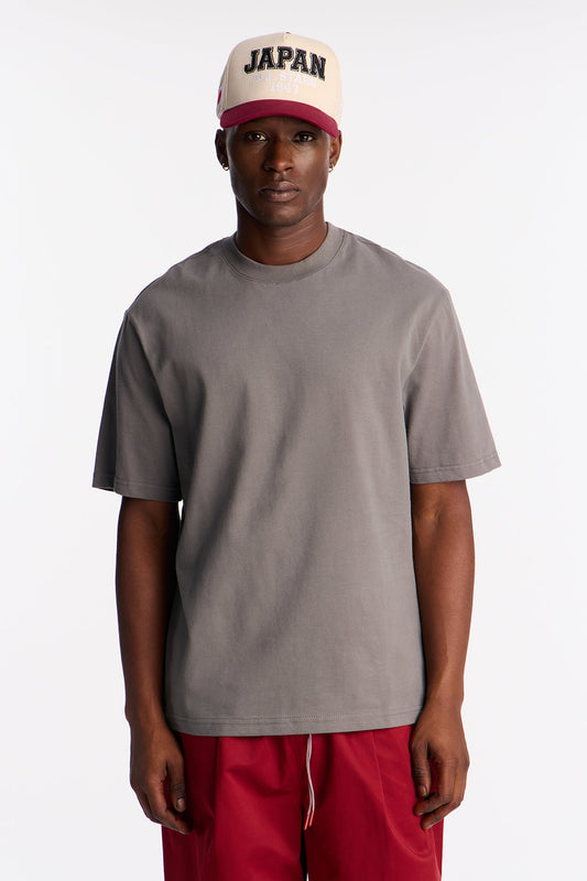 Relaxed Premium Midweight Tee - Dark Grey