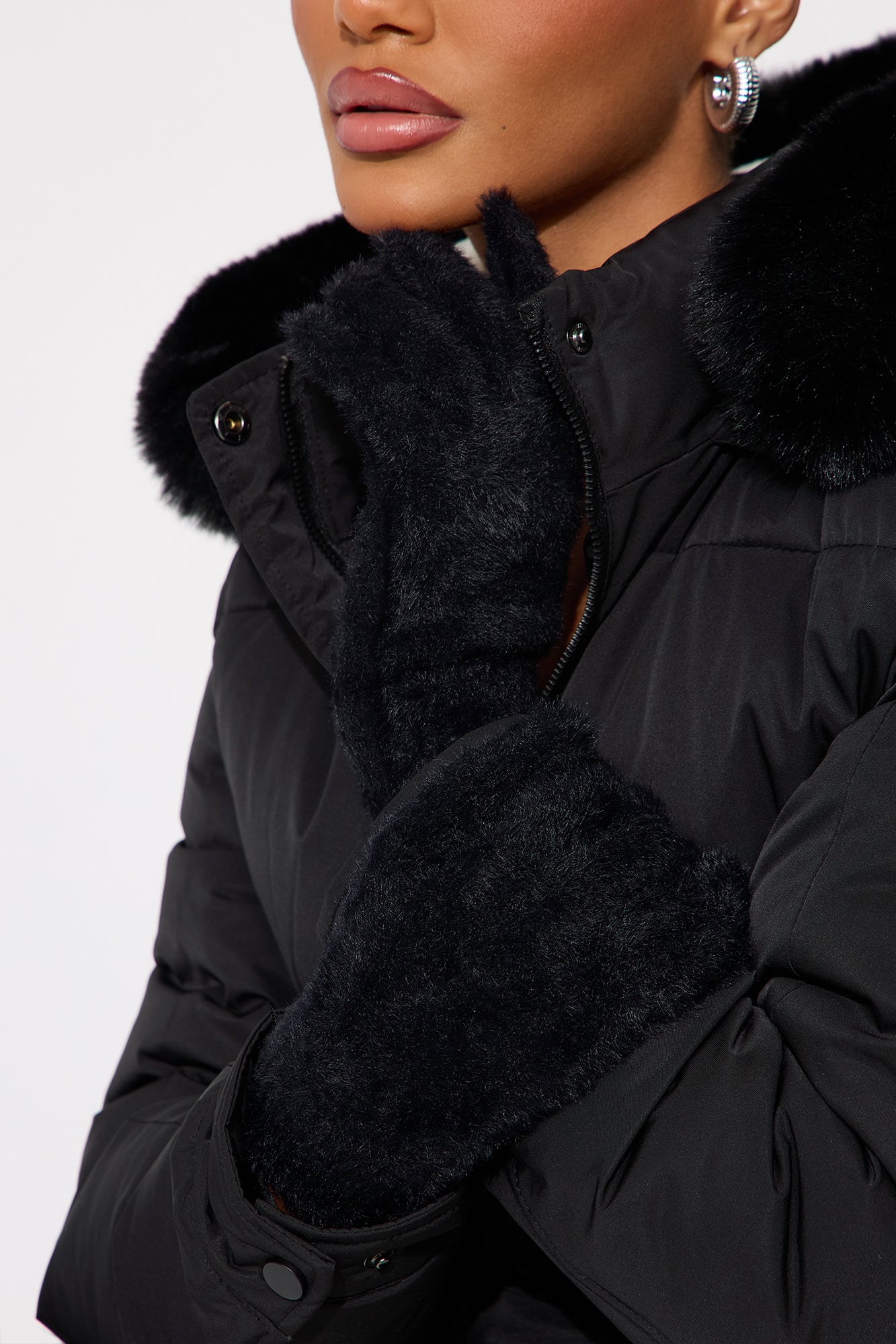 Anastasia Bow Gloves - Black