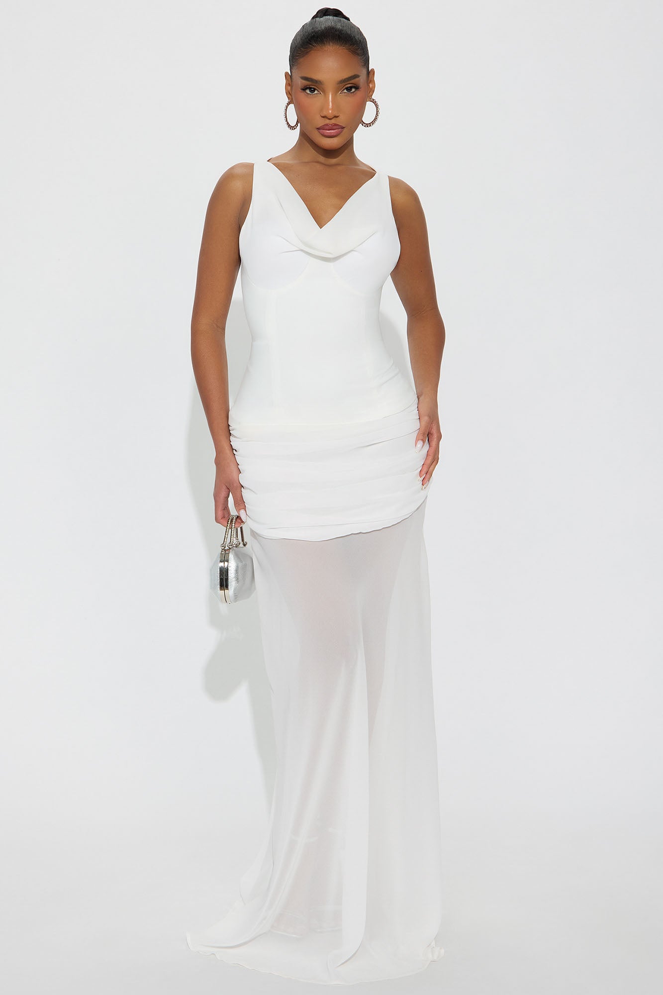 Love Language Drop Waist Maxi Dress - White