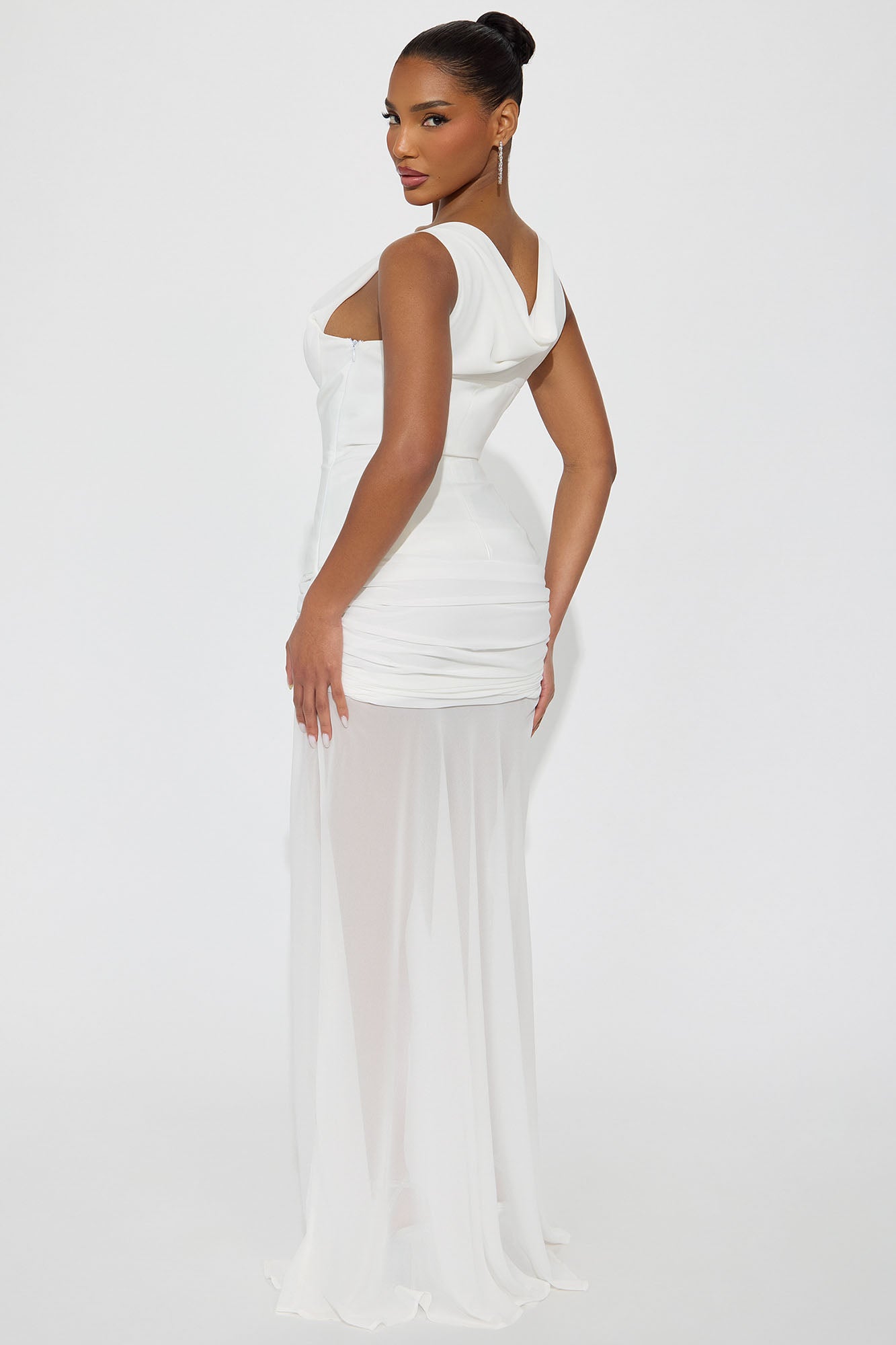 Love Language Drop Waist Maxi Dress - White