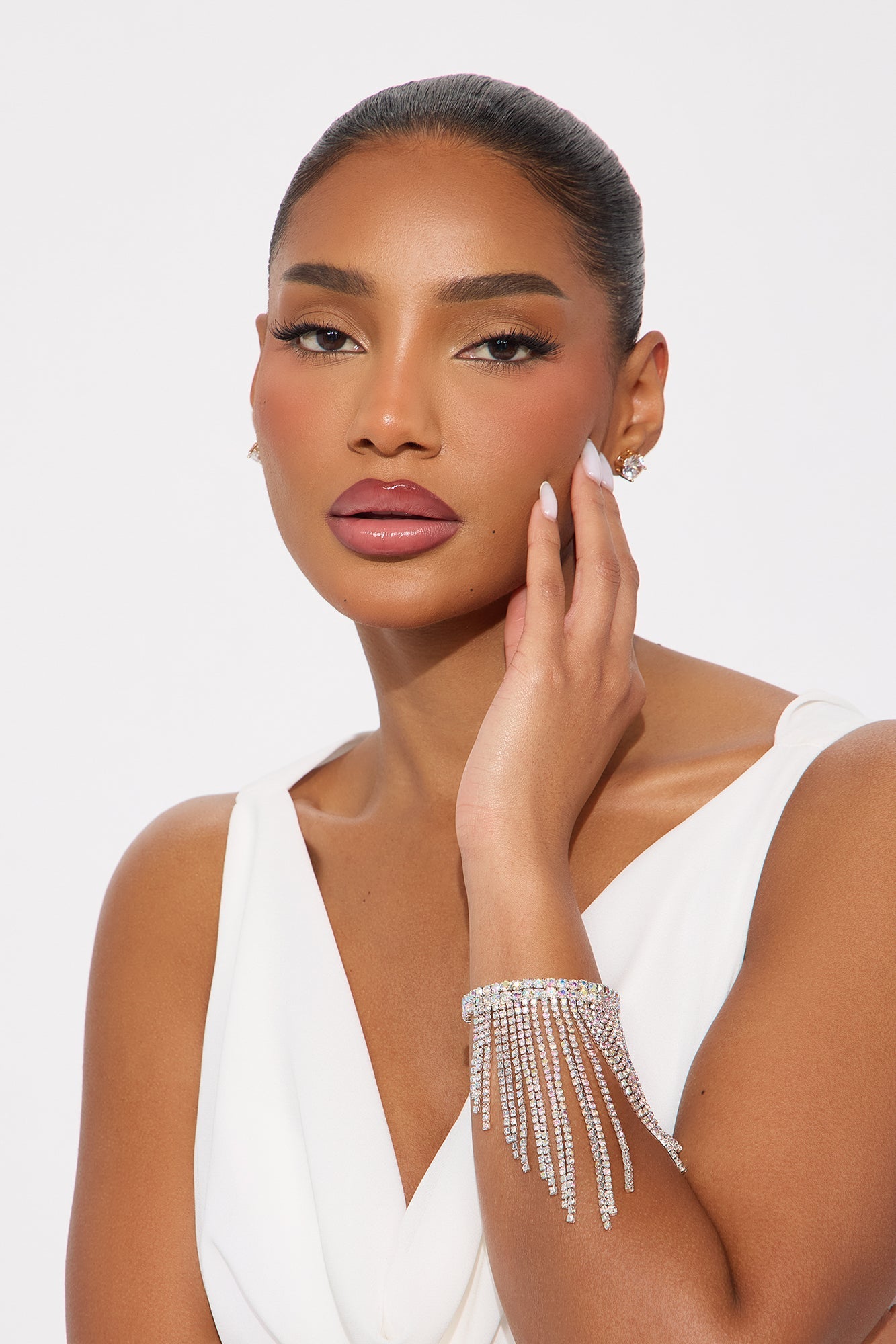 Sparkling Falls Cuff Bracelet - Silver