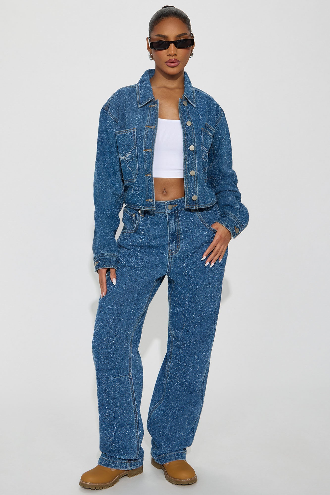 Just A Fling Denim Jacket - Medium Wash