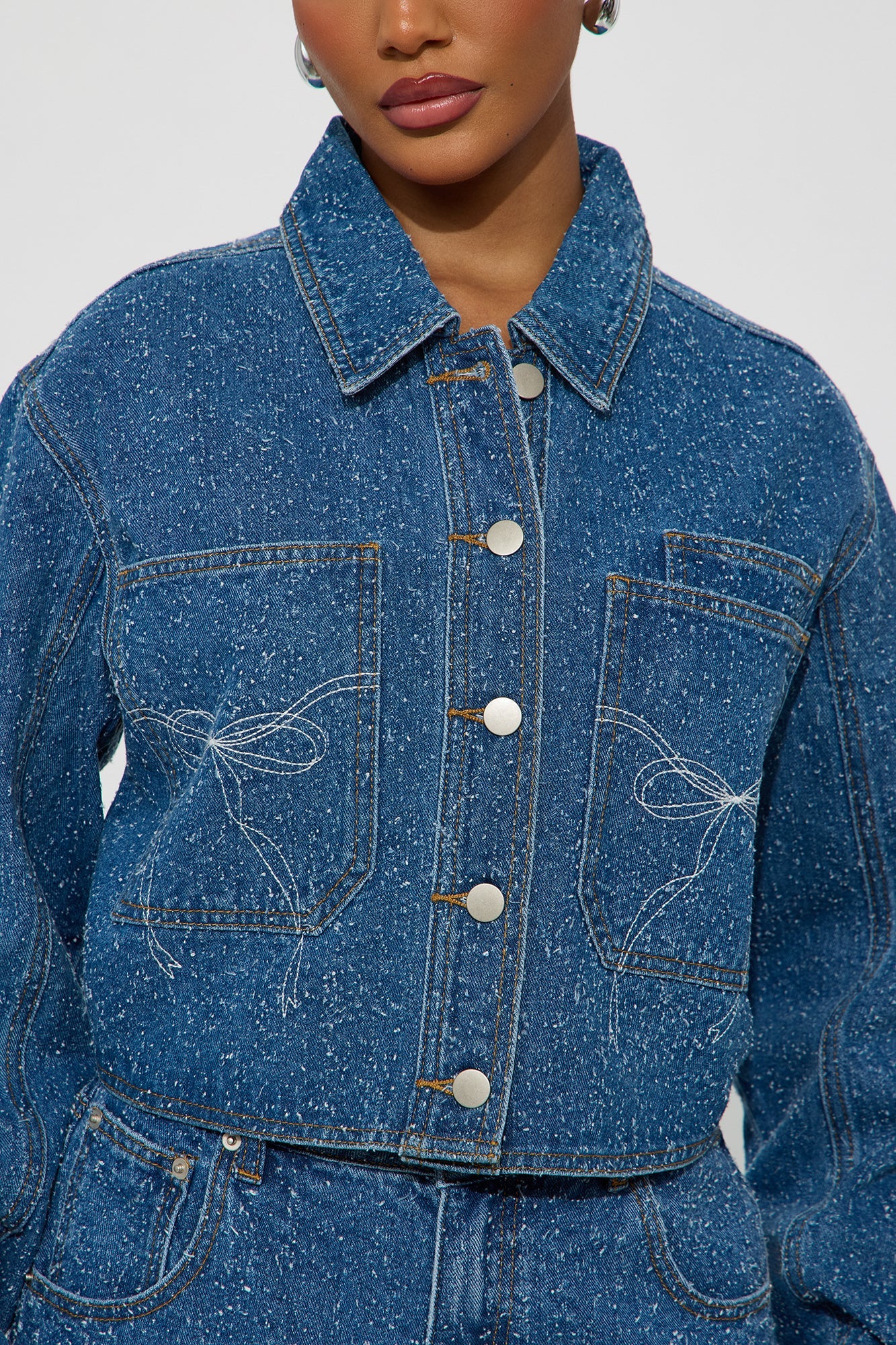 Just A Fling Denim Jacket - Medium Wash